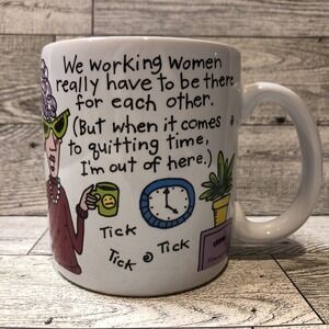 AMERICAN‎ GREETINGS Working Women Cartoon Mug Designers Collection Office 3.5x3"